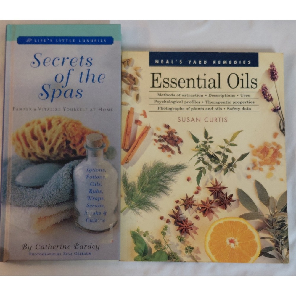 Spa & Essential Oils Book Lot 2 Catherine Bardey Curtis Wellness Aromatherapy